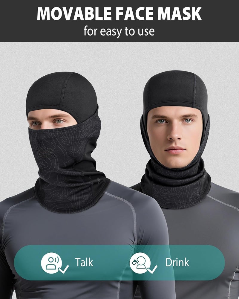 AOPREL Balaclava Ski Mask for Men Winter Face Mask Breathable & Thermal Winter Balaclava Women for Cold Weather Outdoor - Image 5